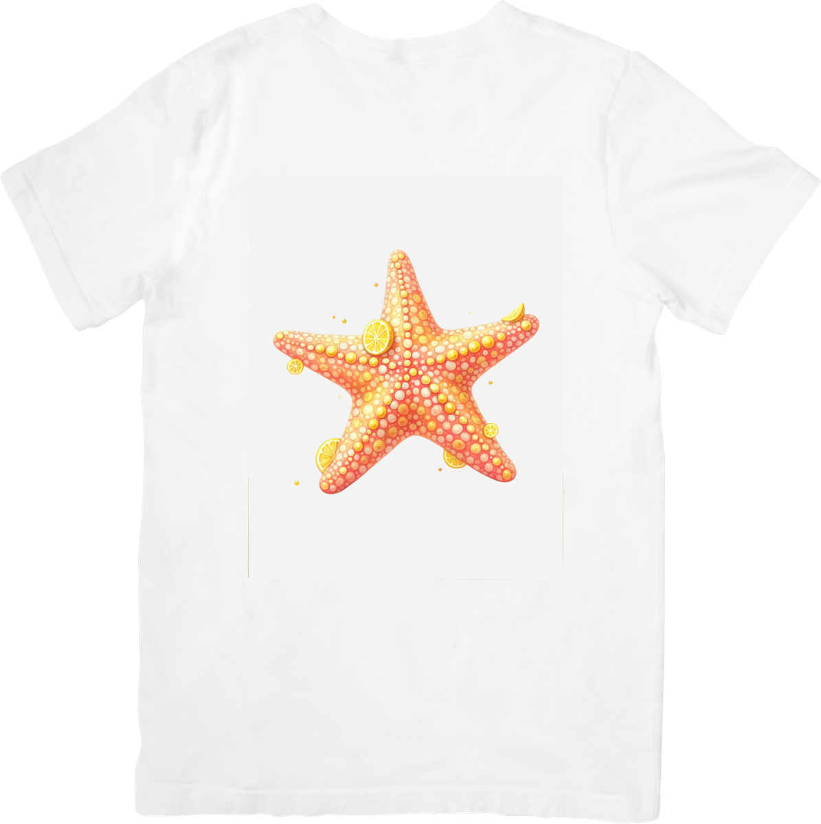 Starfish T-Shirt | Orange Watercolor Sea Star Graphic Tee | Beach Lover Gift