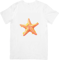 Thumbnail for Starfish T-Shirt | Orange Watercolor Sea Star Graphic Tee | Beach Lover Gift