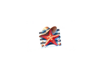 Thumbnail for Nautical Starfish Throw Pillow | Coastal Beach Hat Decorative Pillow | Summer Room Gift