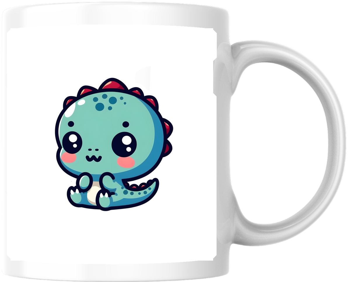 Kawaii Baby Dinosaur Mug | Cute Cartoon Dino Coffee Mug | Kids Dinosaur Gift