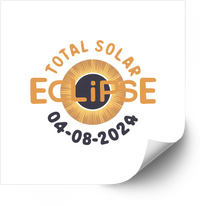 Thumbnail for His Light Never Fades Eclipse Faith Celestial April 2024 Commemorative Vinyl Decal