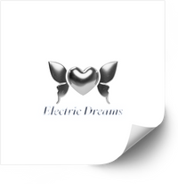Thumbnail for Electric Dreams Chrome Heart Butterfly Y2K Metallic Aesthetic Vinyl Decal