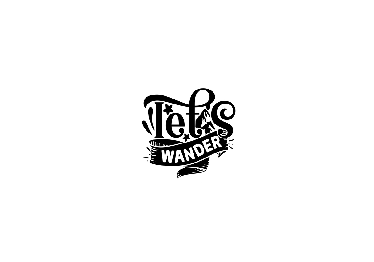 Let's Wander Throw Pillow | Adventure Typography Decorative Pillow | Travel Lover Gift