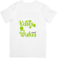 Thumbnail for Bunny Kisses Easter Wishes Cute Floral Easter Graphic Tee Easter Gift